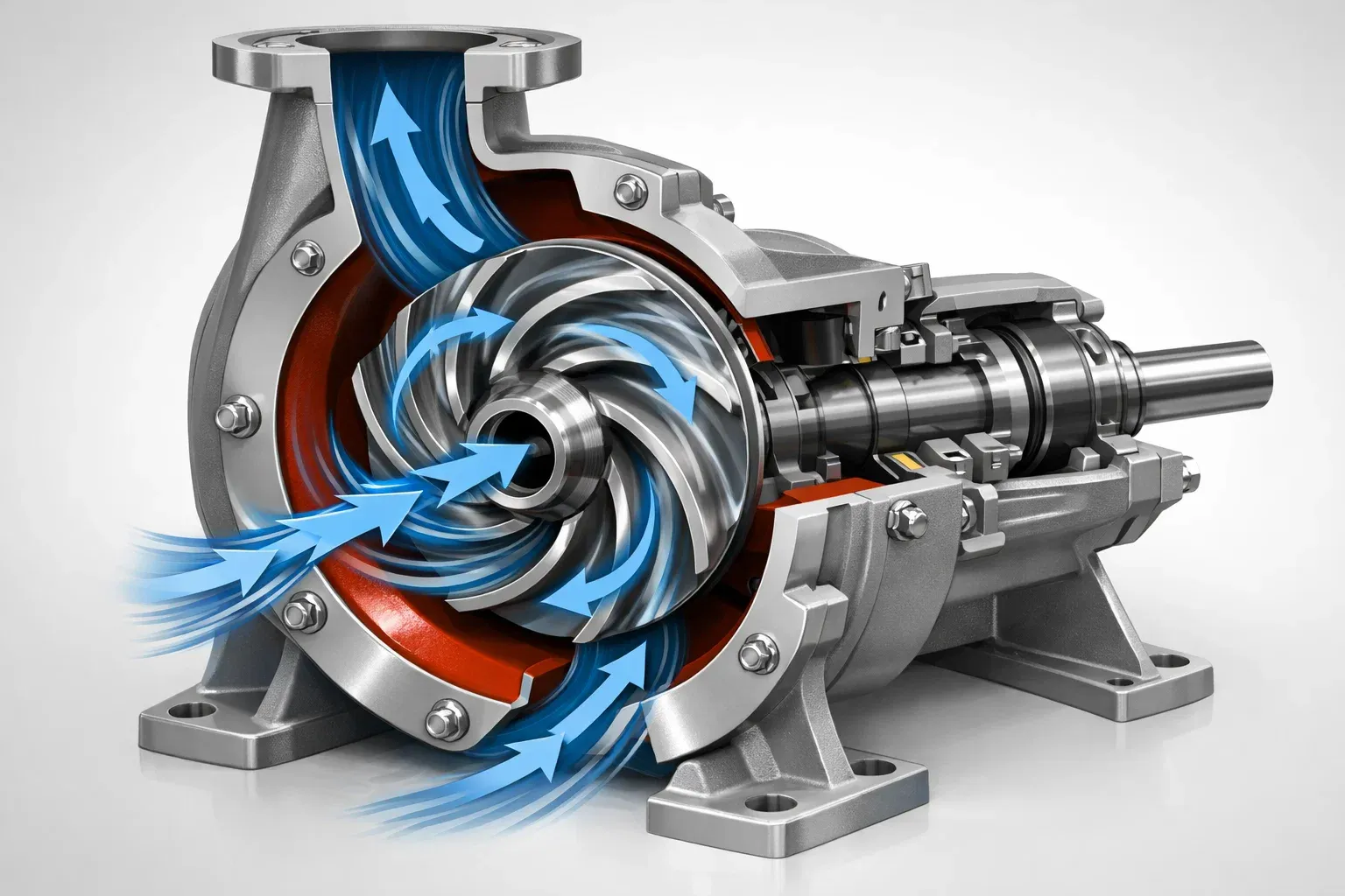 fungsi impeller pompa sentrifugal