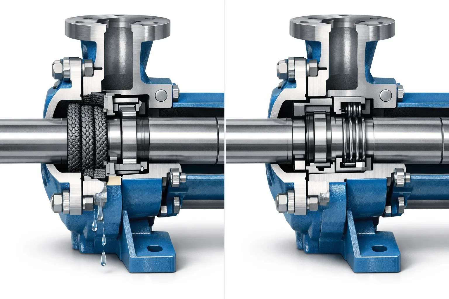 mechanical seal vs packing perbedaan