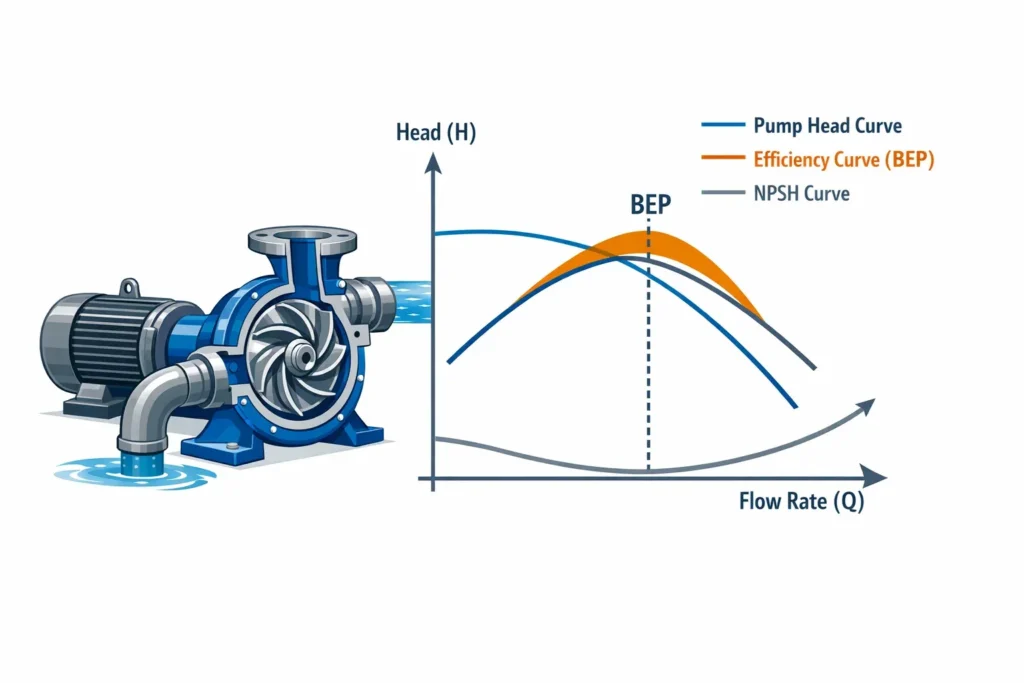 cara memilih pompa sentrifugal