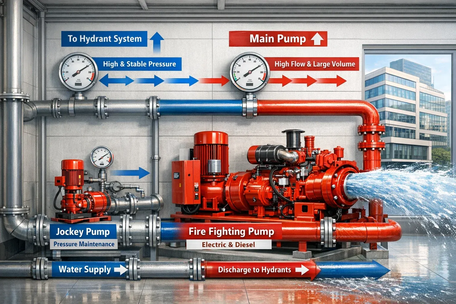 perbedaan jockey pump dan main pump hydrant