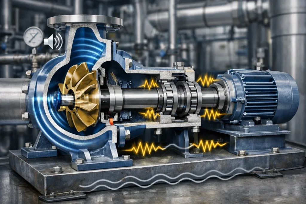 pompa sentrifugal berisik penyebab