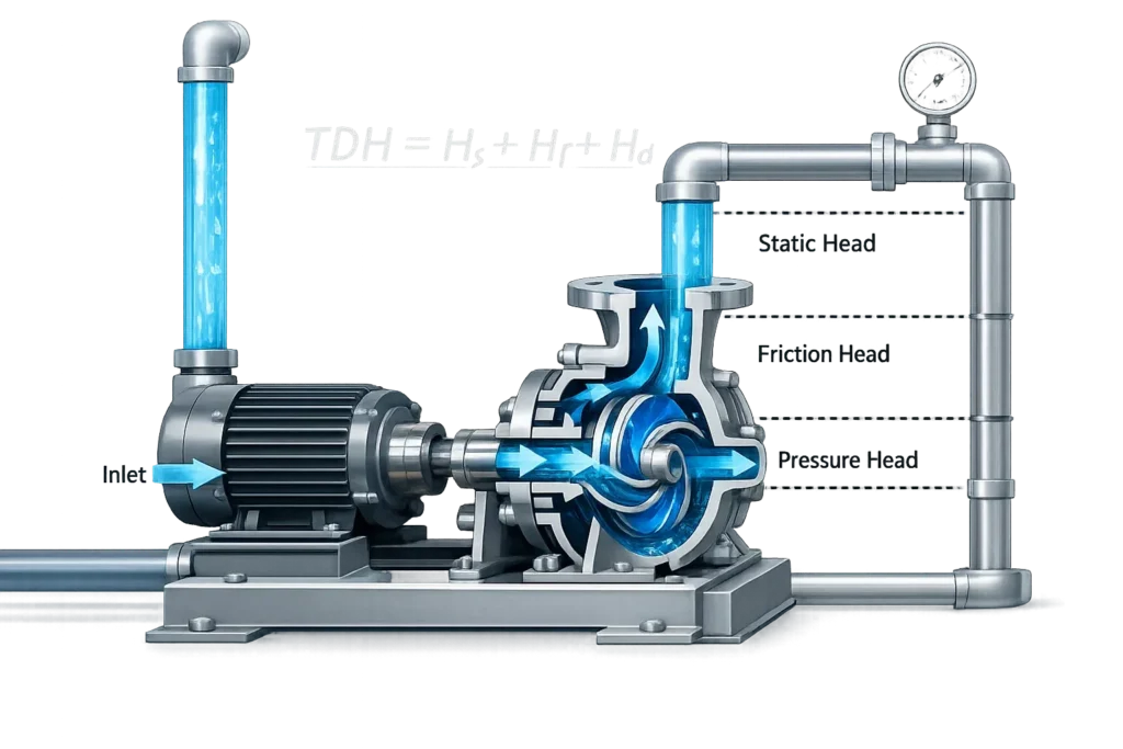 rumus menghitung head pompa sentrifugal sesuai pipa