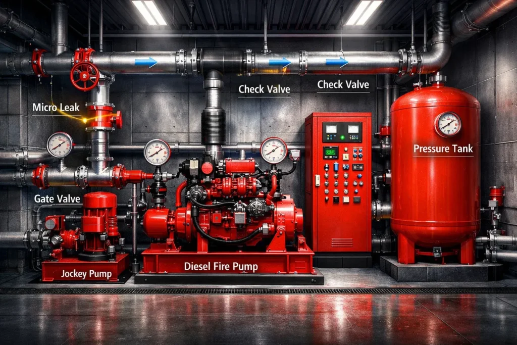 Penyebab pompa hydrant sering mati hidup