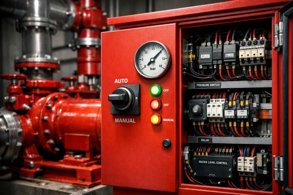 Pompa hydrant tidak mau auto