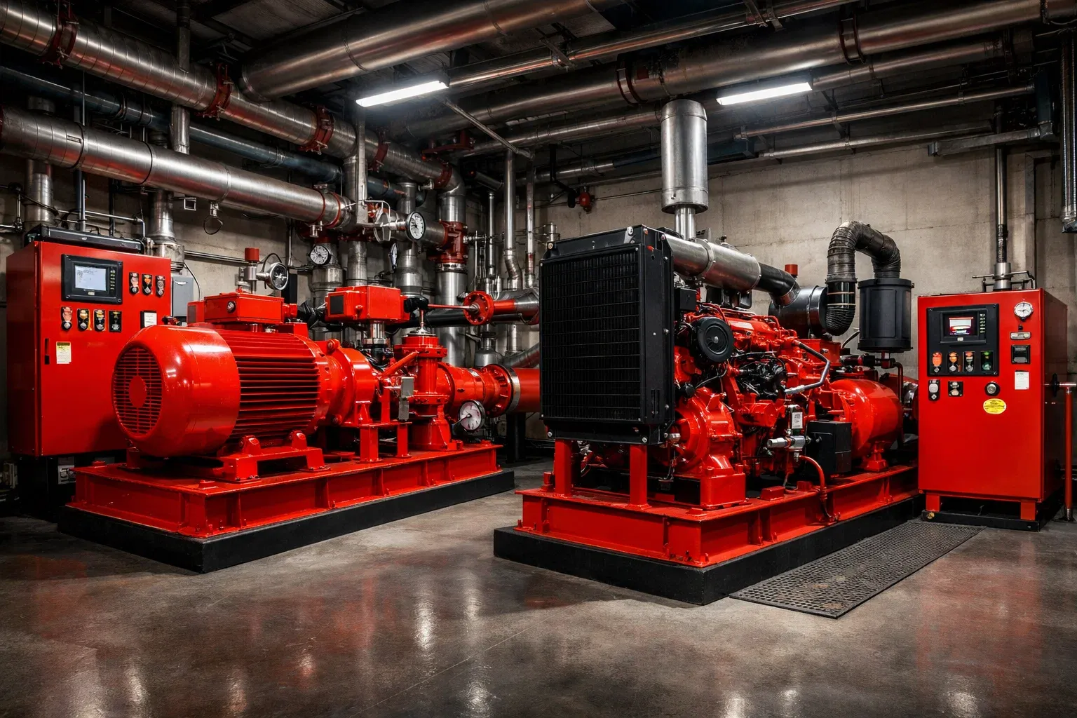 perbedaan diesel fire pump dan electric fire pump