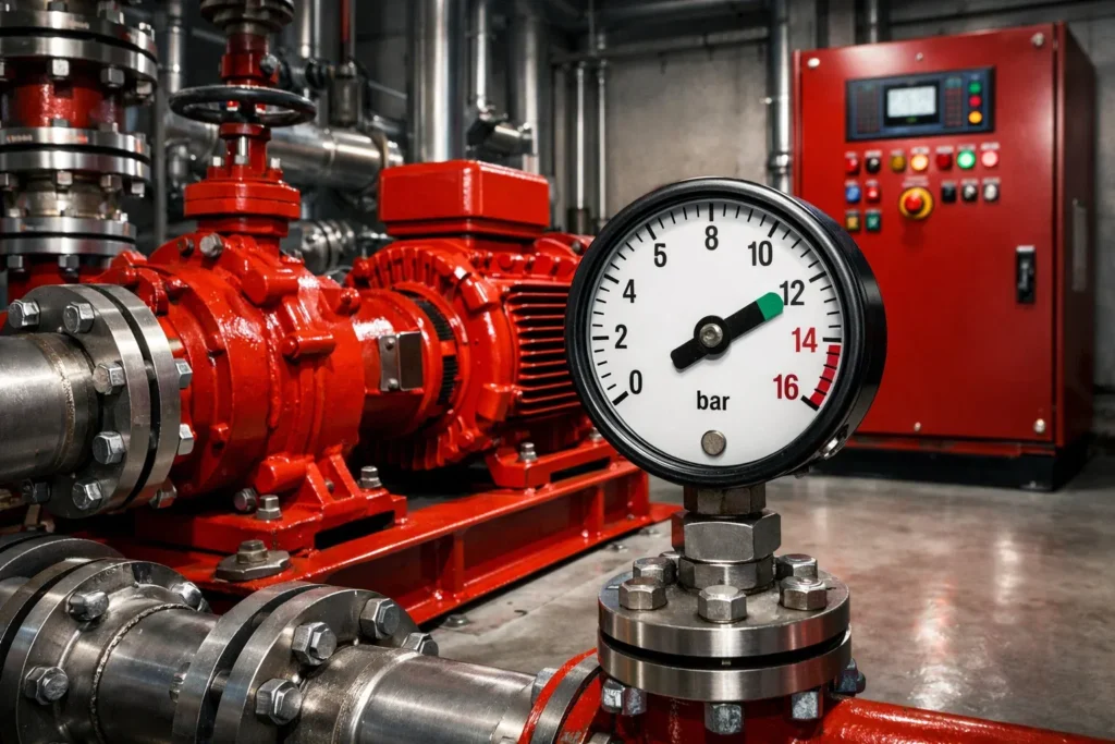 standar tekanan pompa hydrant