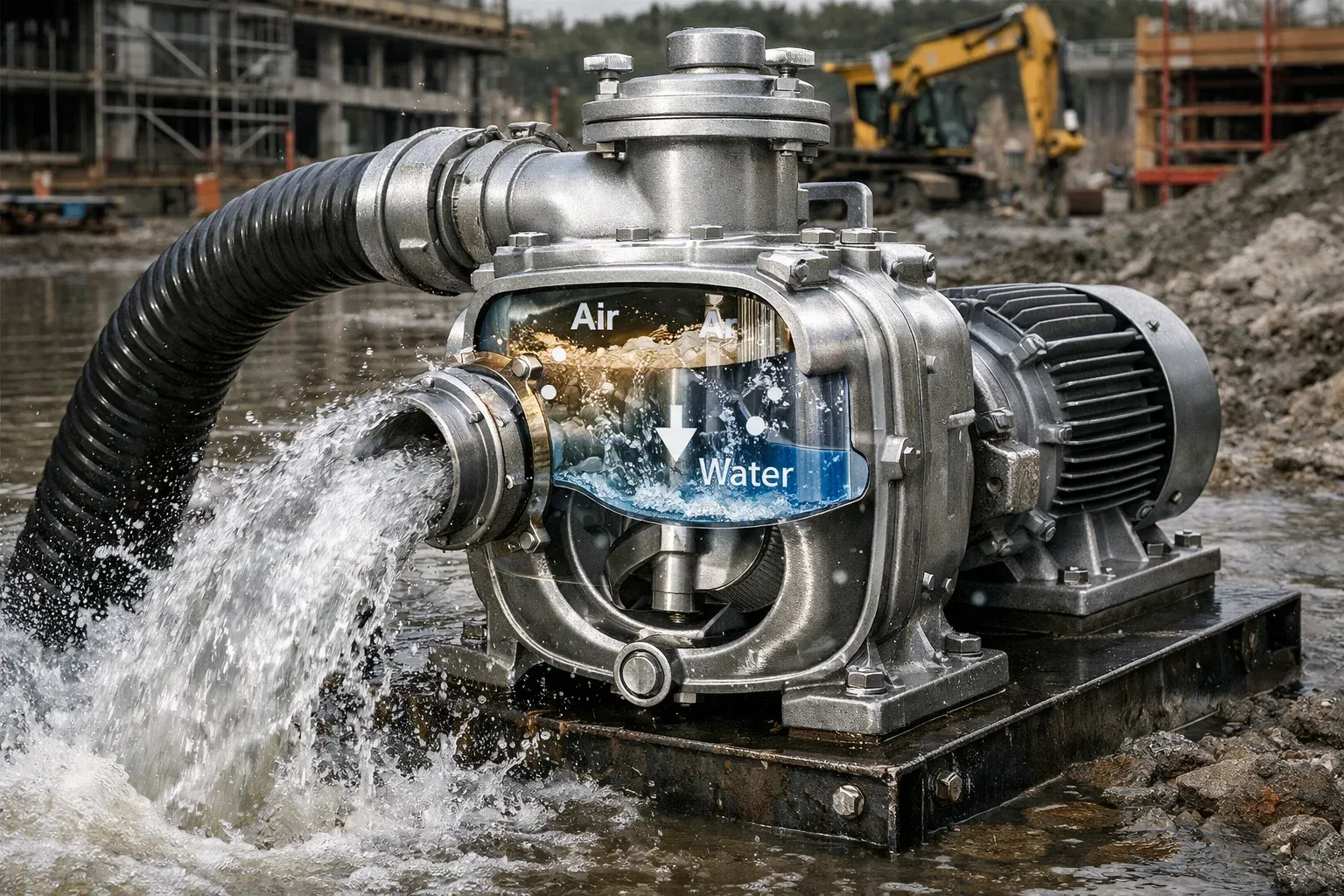 pompa sentrifugal self priming