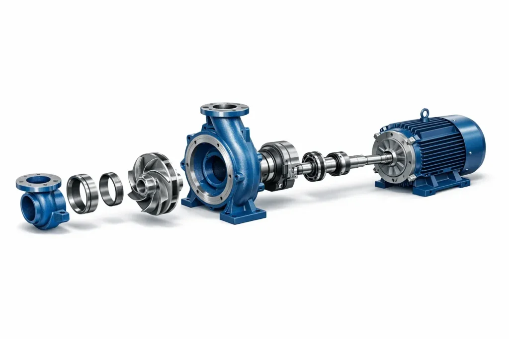 komponen pompa sentrifugal