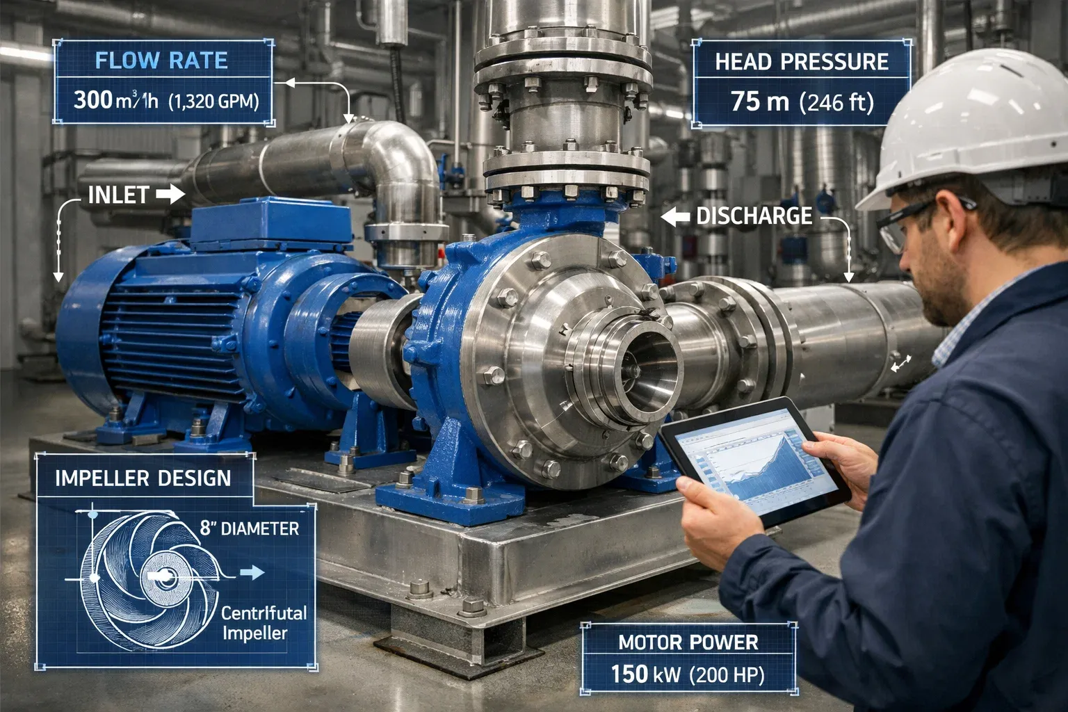spesifikasi pompa sentrifugal