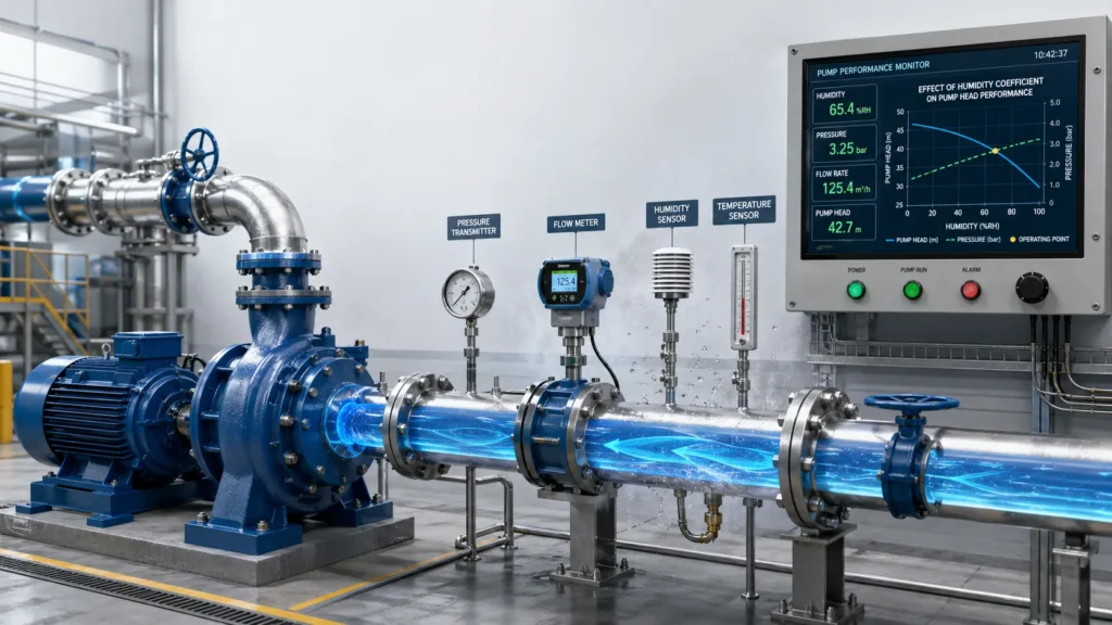 KoefisienKelembapan pada Head Pompa Sentrifugal