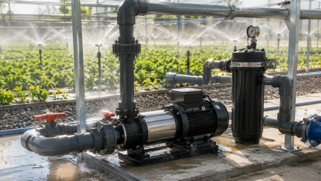 Booster pump for irrigation untuk distribusi air irigasi yang stabil