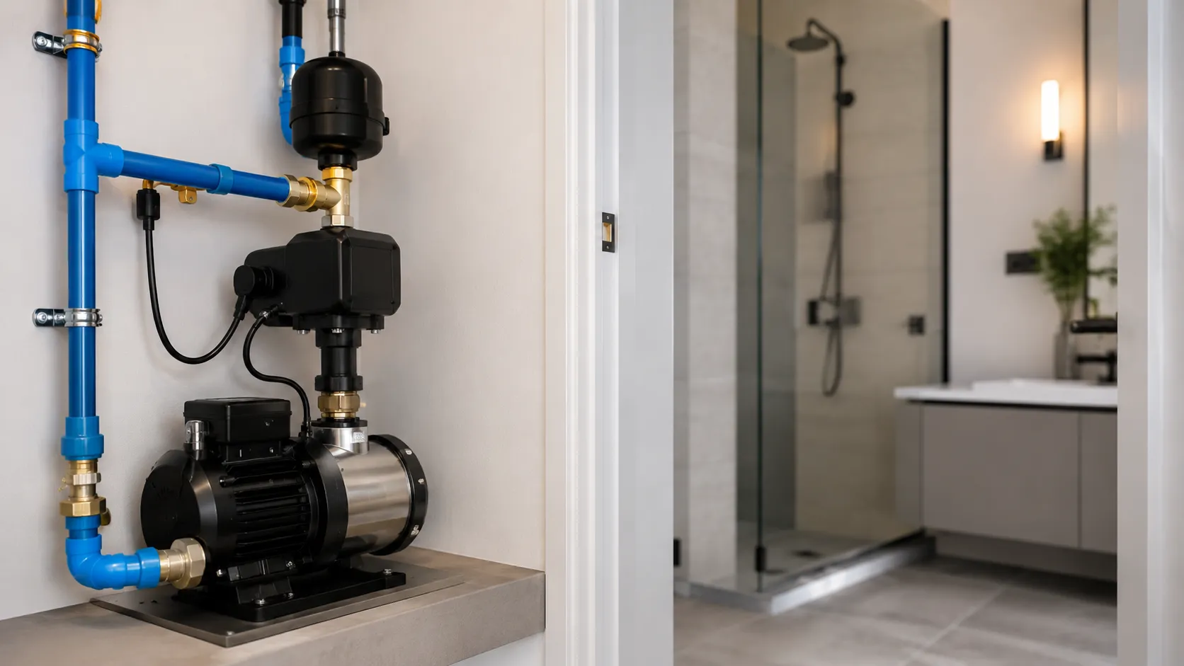 Booster pump for shower untuk mengatasi tekanan air shower yang lemah