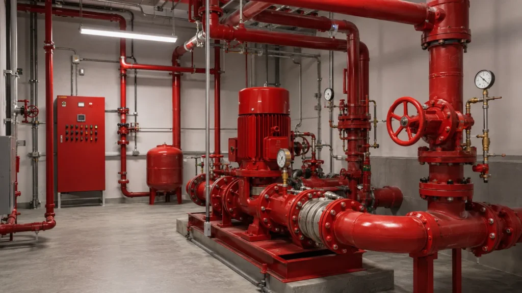 Booster pump for sprinkler system pada sistem proteksi kebakaran gedung