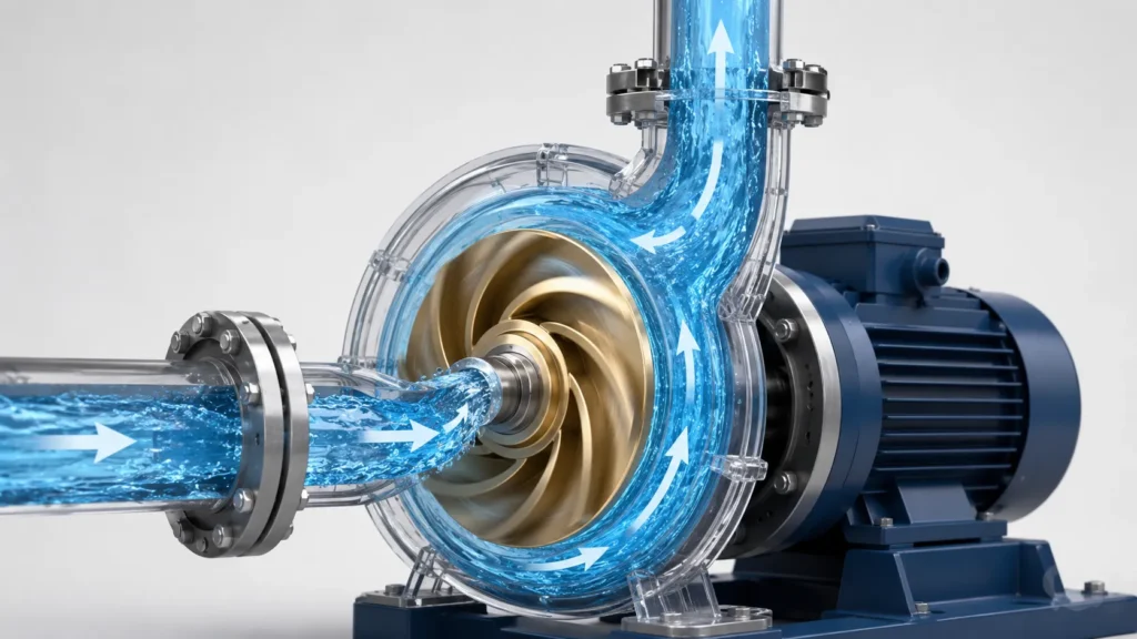 Centrifugal pump working principle menjelaskan cara kerja impeller dan aliran pompa sentrifugal