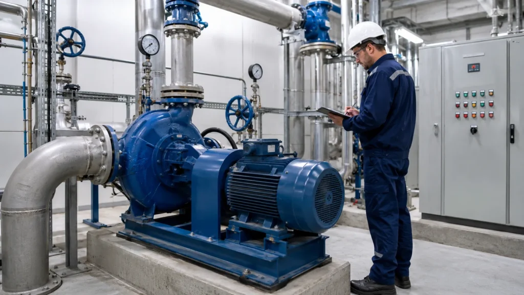 Industrial water pump price list dan faktor harga pompa industri berdasarkan kapasitas material dan panel kontrol