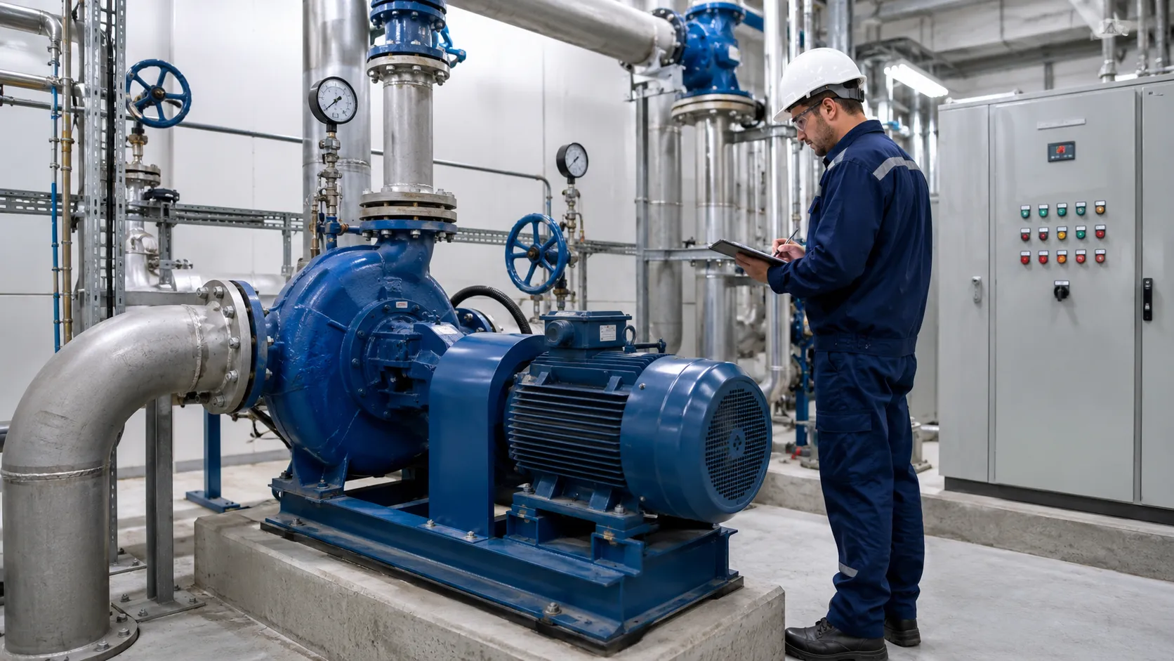 Industrial water pump price list dan faktor harga pompa industri berdasarkan kapasitas material dan panel kontrol