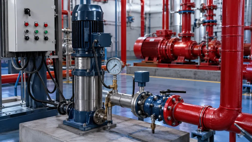 Jockey pump menjaga tekanan pada jaringan hydrant