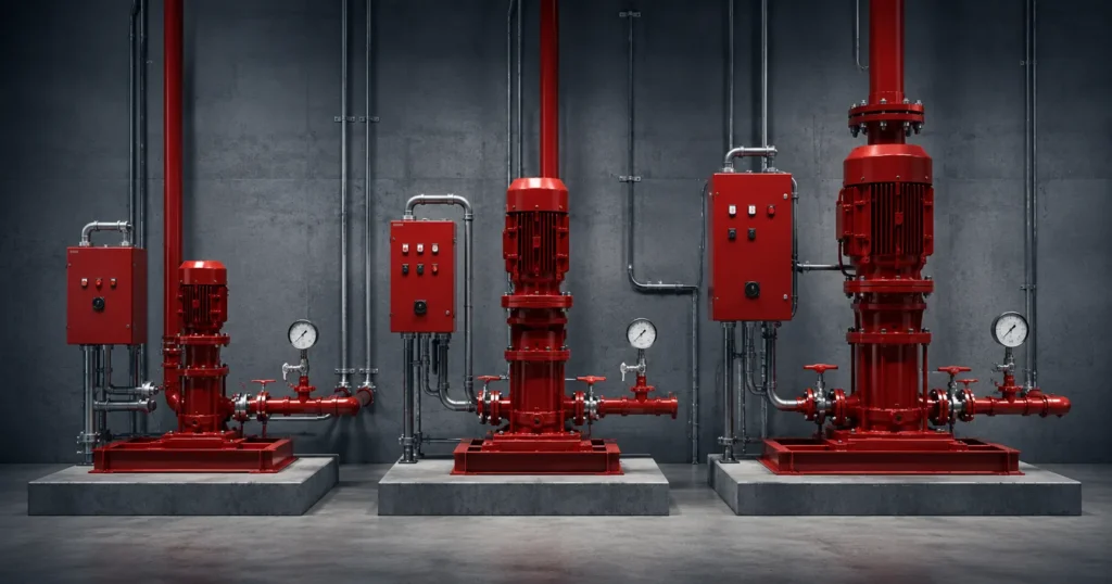 Perbandingan ukuran dan konfigurasi jockey pump hydrant