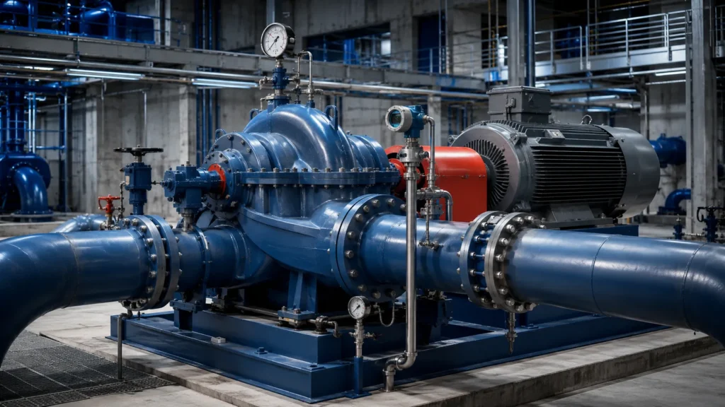 Horizontal split case pump untuk kebutuhan debit besar