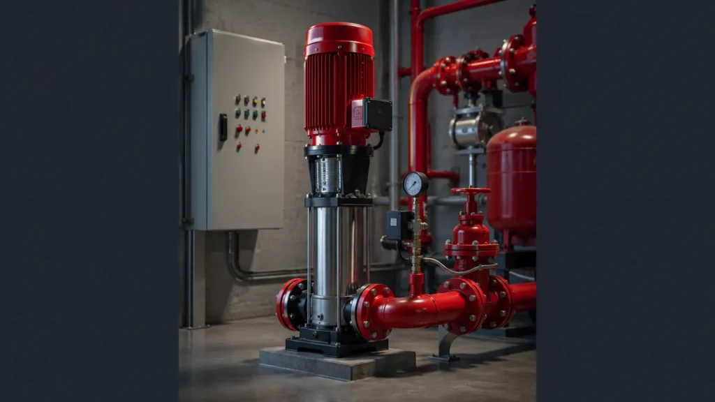 Jockey pump Fairbanks untuk menjaga tekanan sistem hydrant