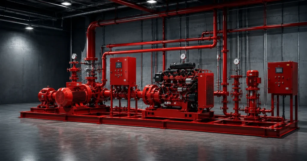 Paket pompa hydrant untuk gedung dan industri