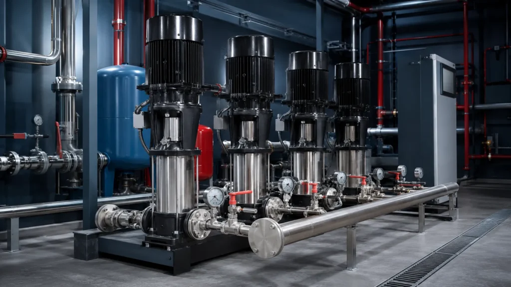 Vertical multistage pump untuk gedung dan kebutuhan industri