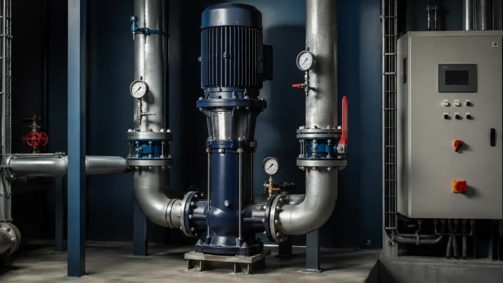 Vertical split case pump untuk instalasi dengan ruang terbatas