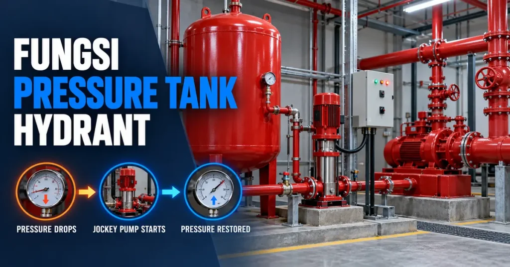 Pressure tank hydrant dan jockey pump dalam menjaga tekanan sistem