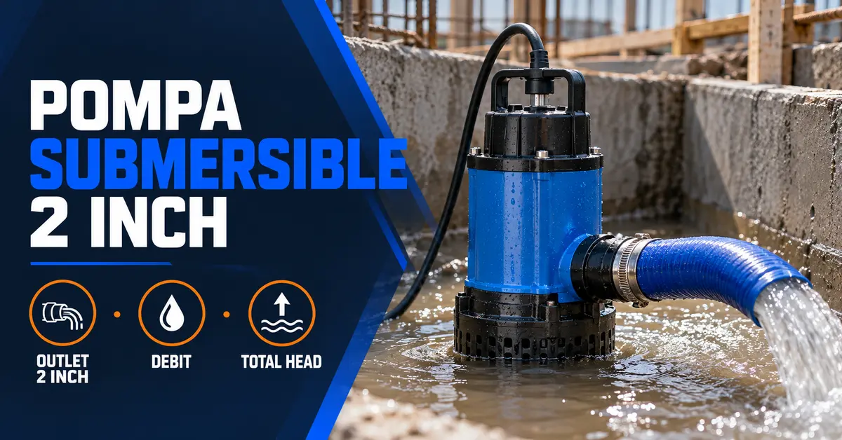 Pompa submersible 2 inch untuk drainase proyek