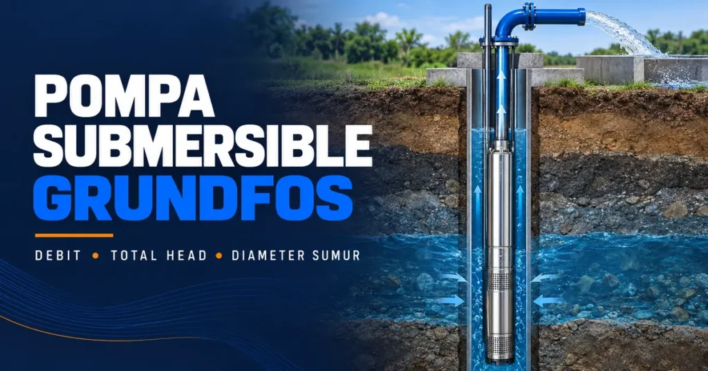 Pompa submersible untuk sumur dan sistem distribusi air